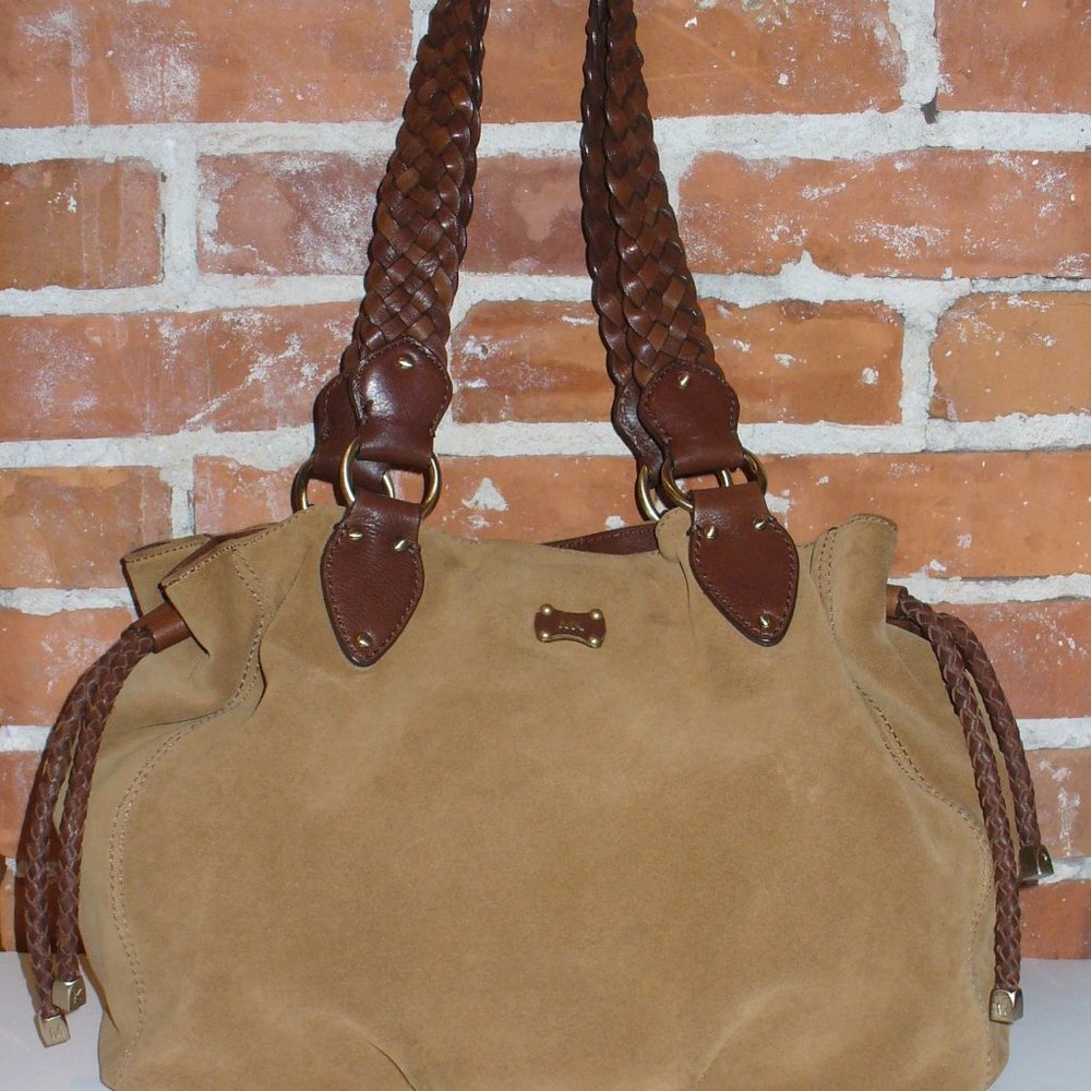 Michael Kors Caramel Suede Satchel
